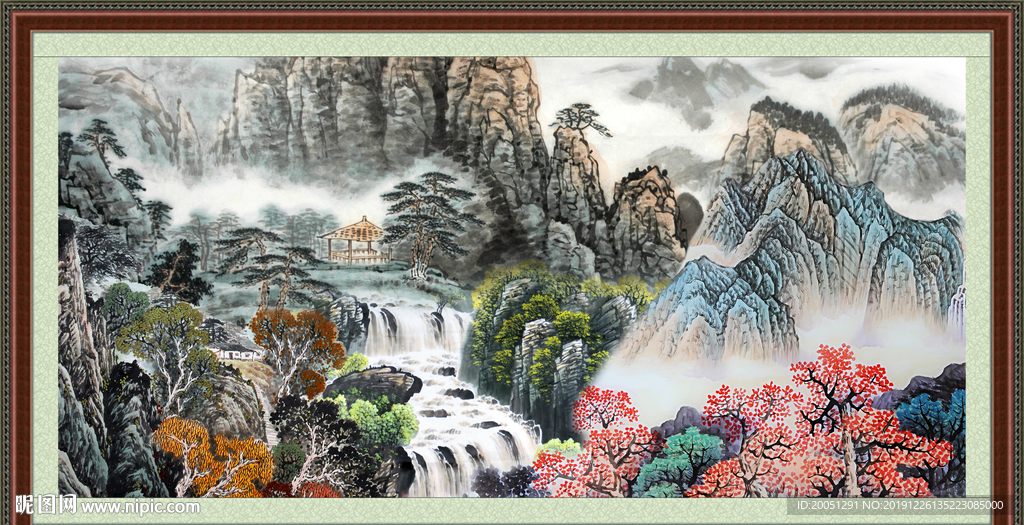 巨幅山水画