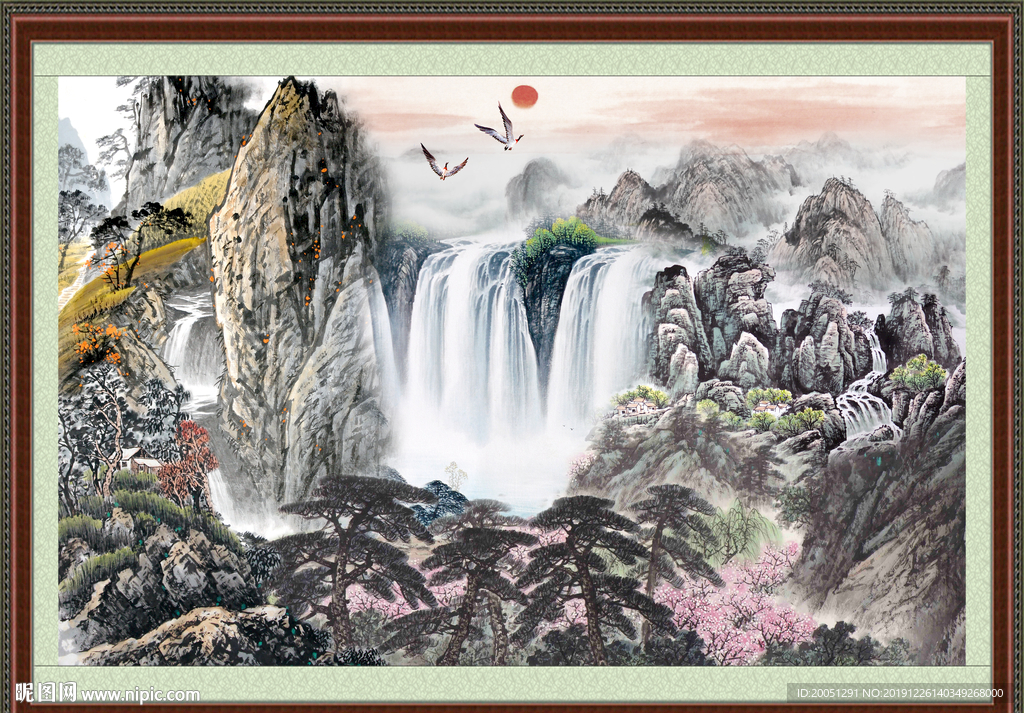 巨幅山水画