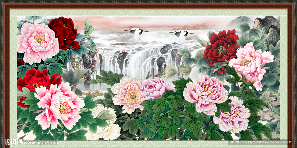 国画牡丹