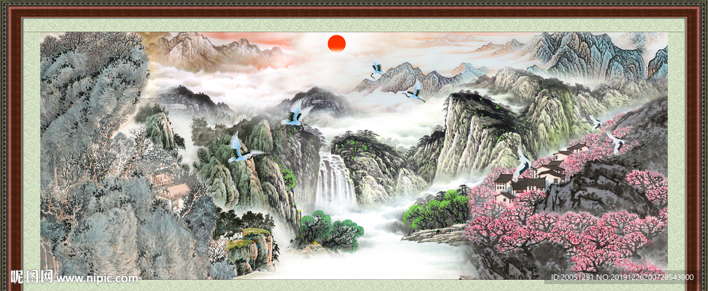 巨幅山水画