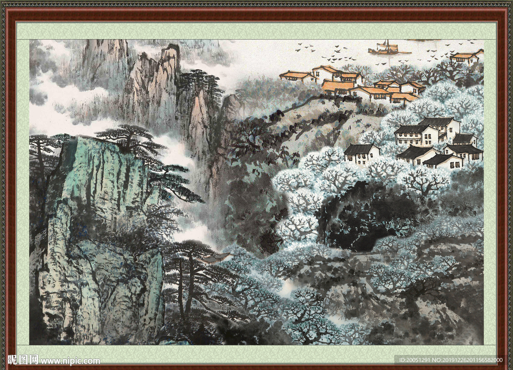 巨幅山水画