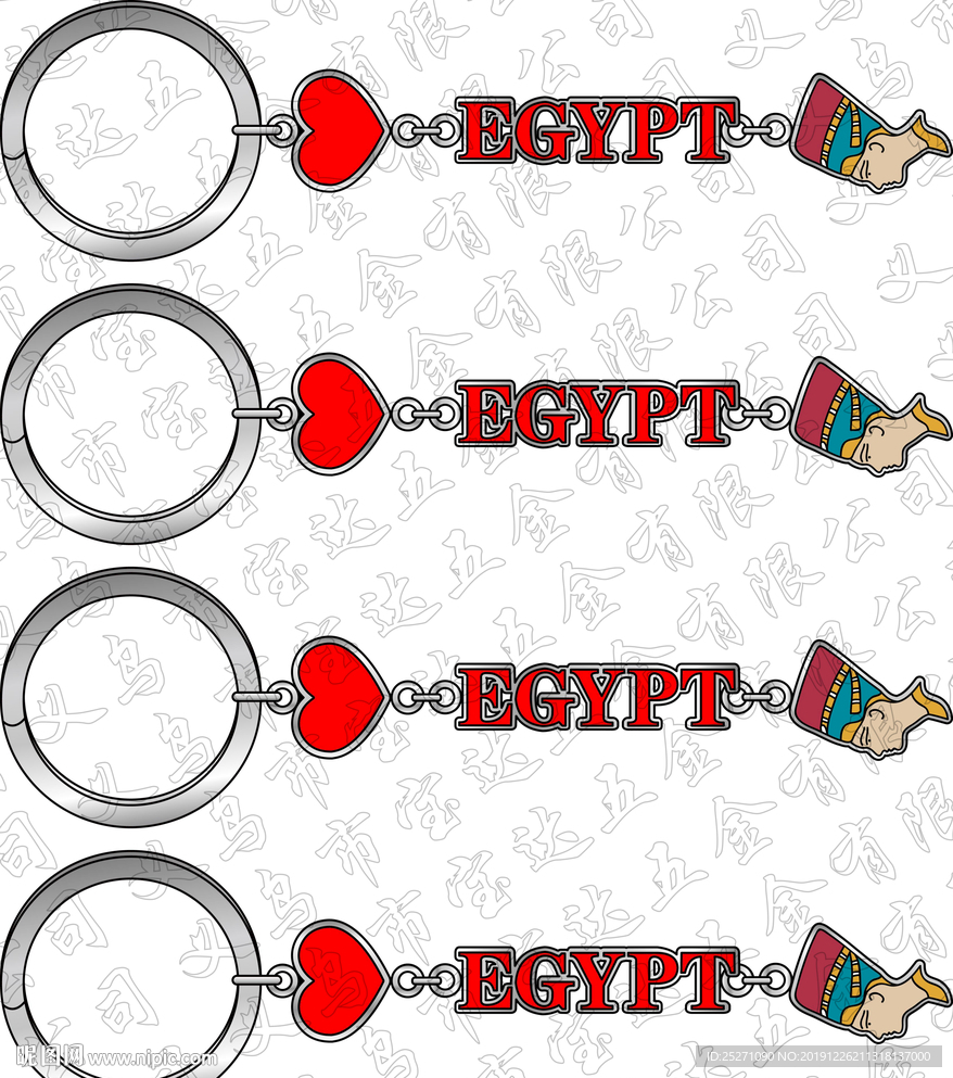 埃及旅游纪念品钥匙扣