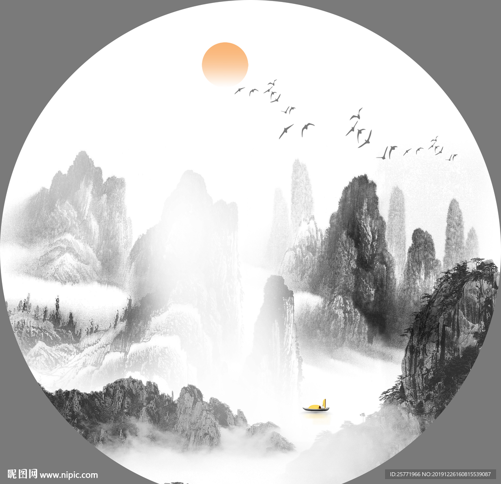 意境山水画