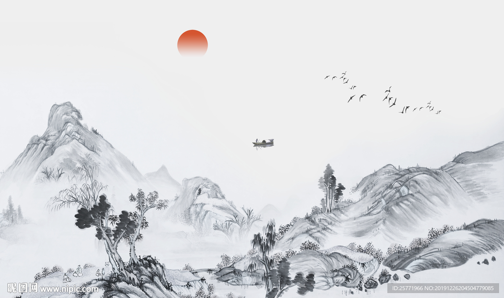 山水画 写意山水画