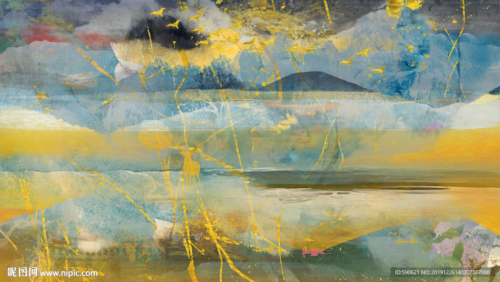 抽象油画