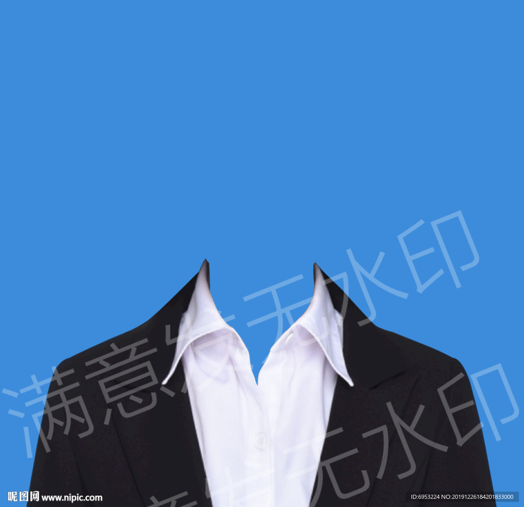 女性证件照半身西装半身西服正装