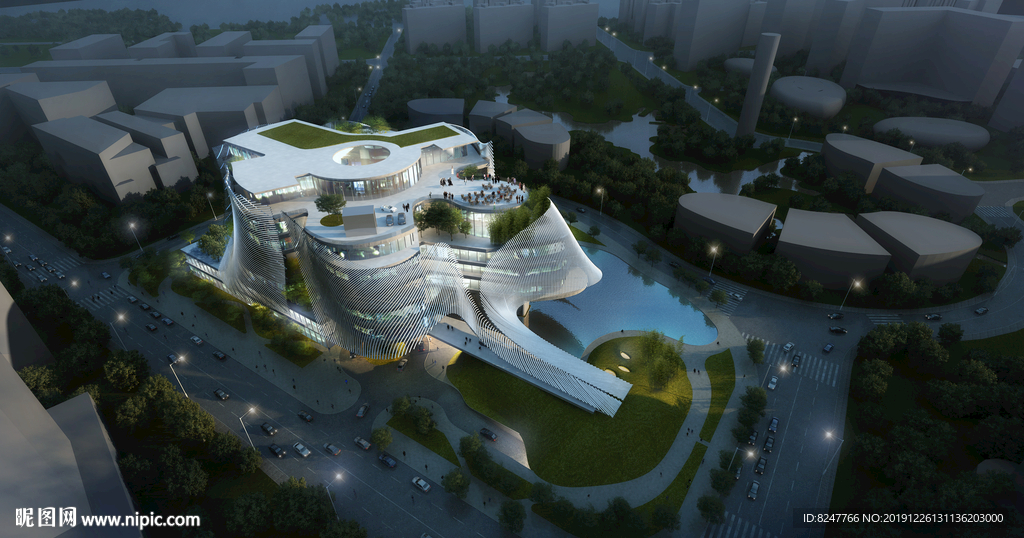 智能园研究中心建筑效果图