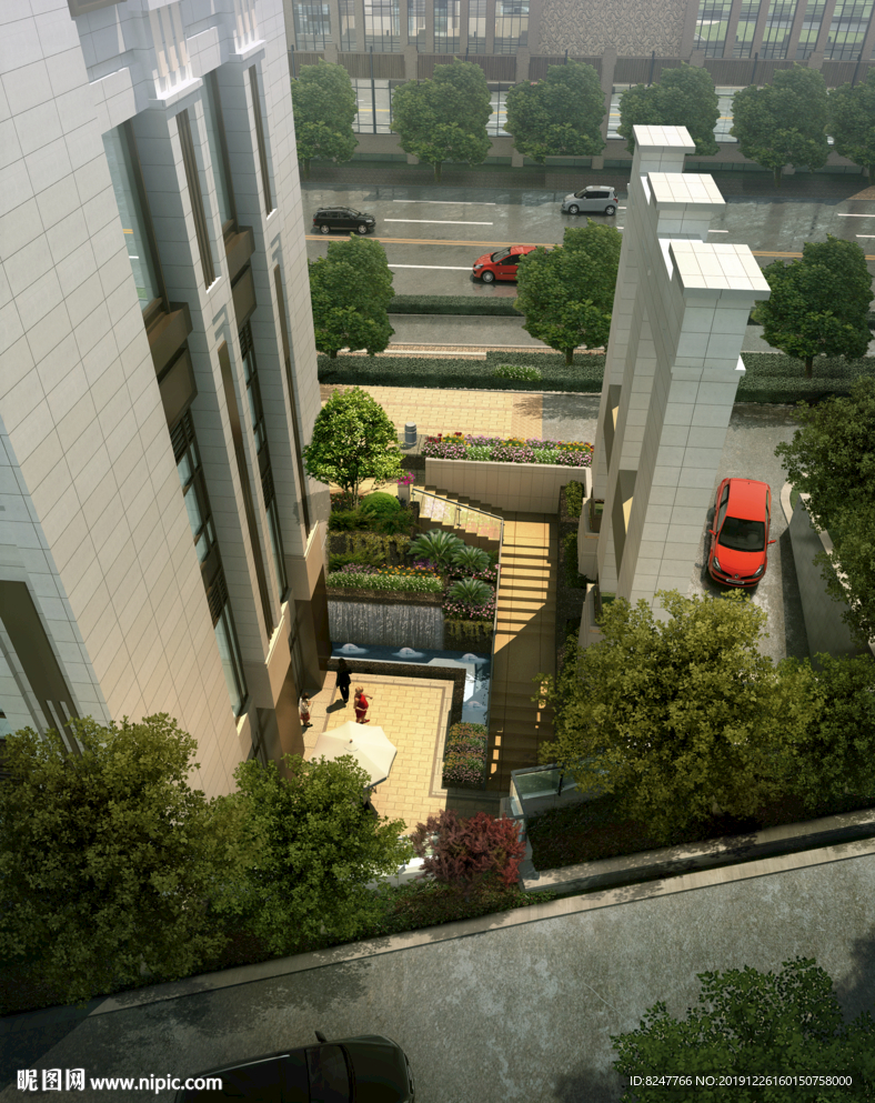 后花园建筑效果图