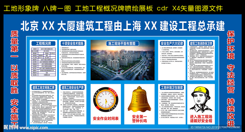 工程概况牌 八牌一图