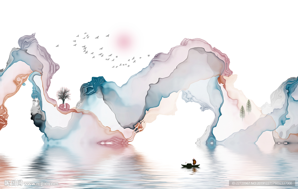 新中式水墨山水