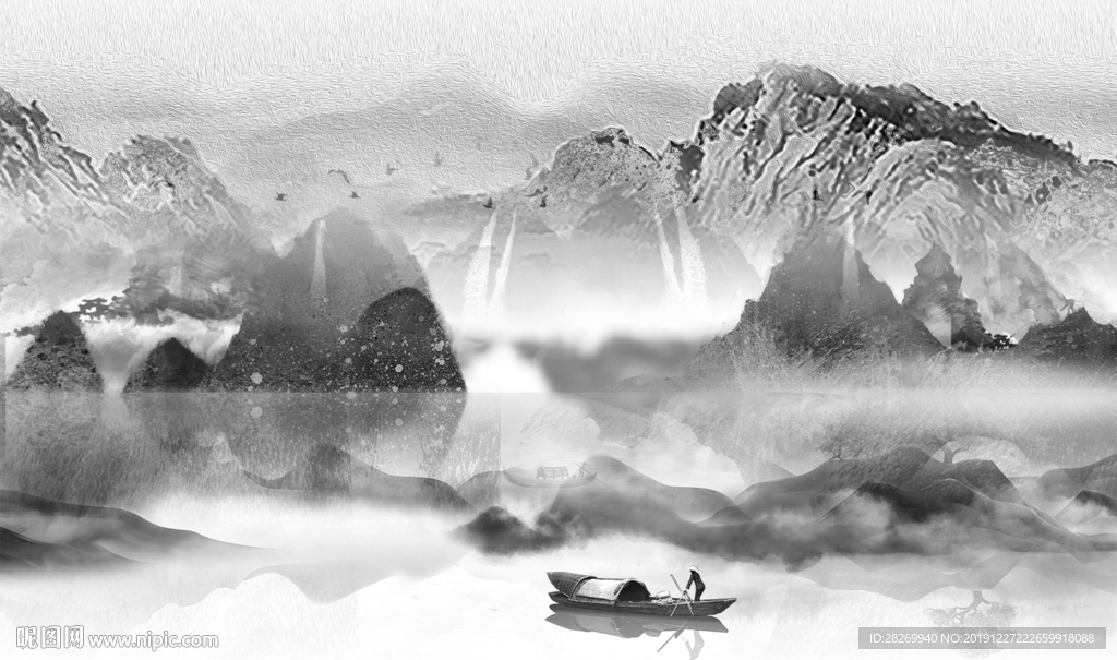 抽象山水背景
