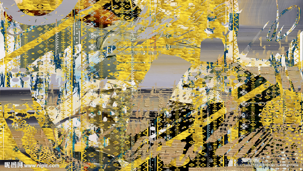 抽象油画