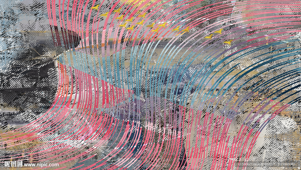 抽象油画