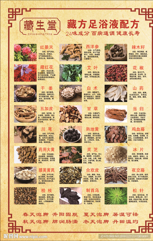 藏生堂足浴液配方