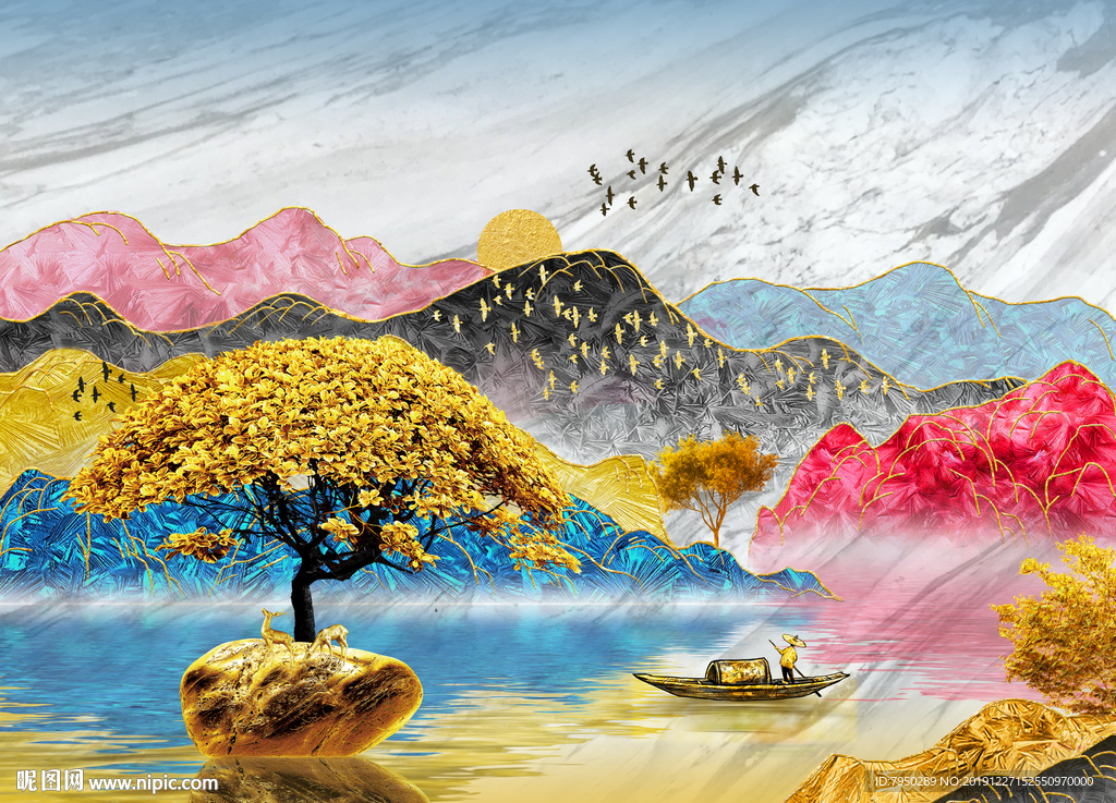 珐琅彩装饰背景