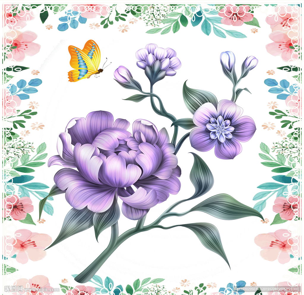 手绘花