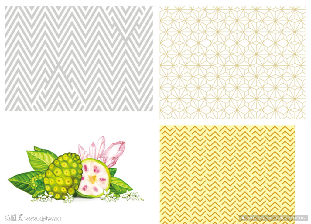 化妆品内盒底纹