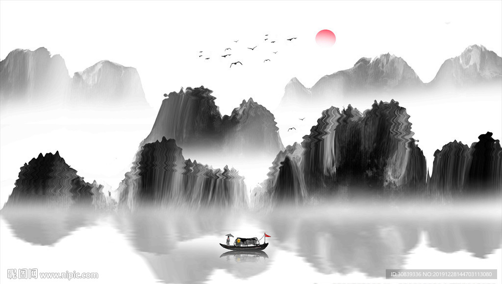 抽象山水画