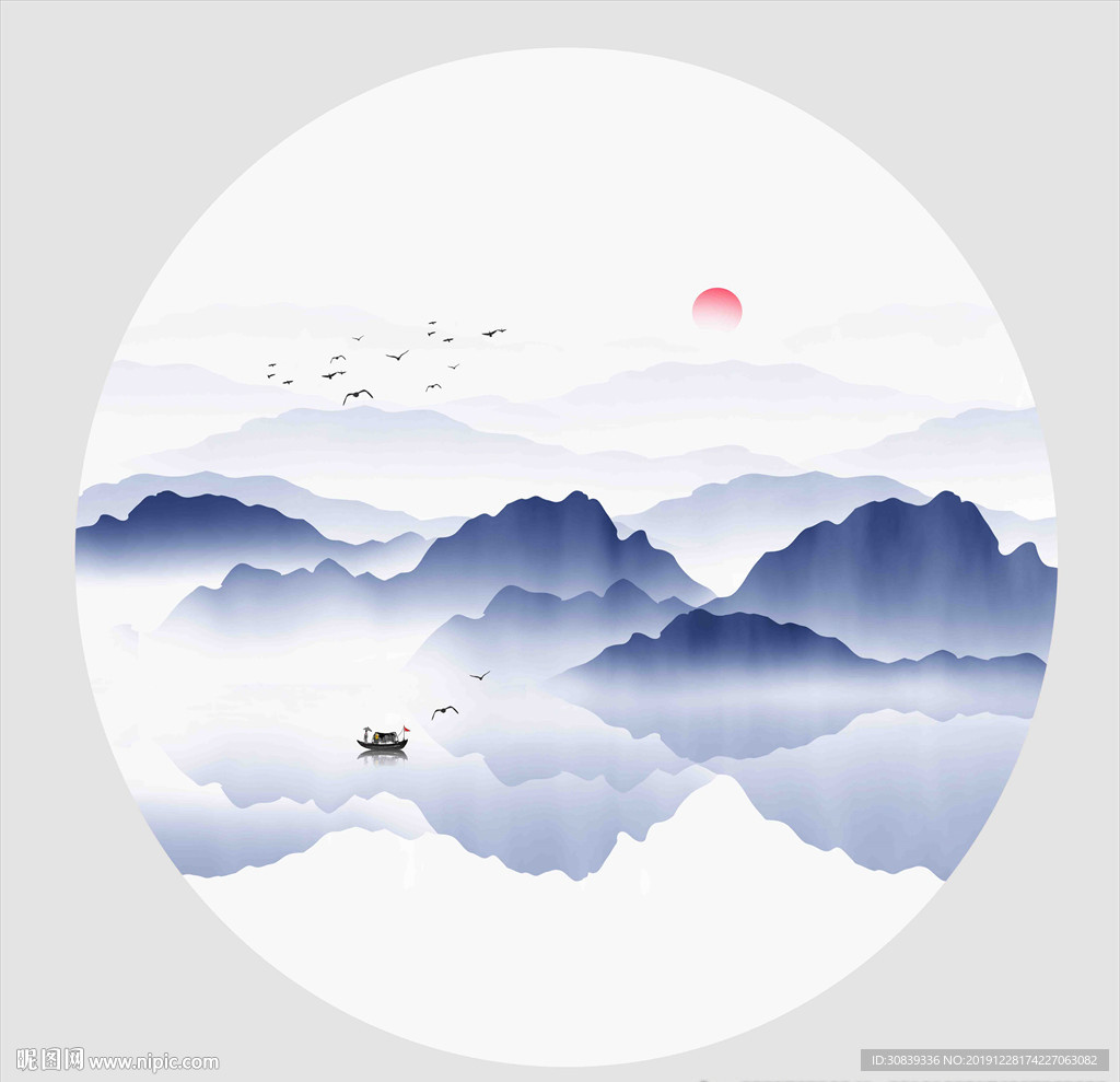 新中式山水国画