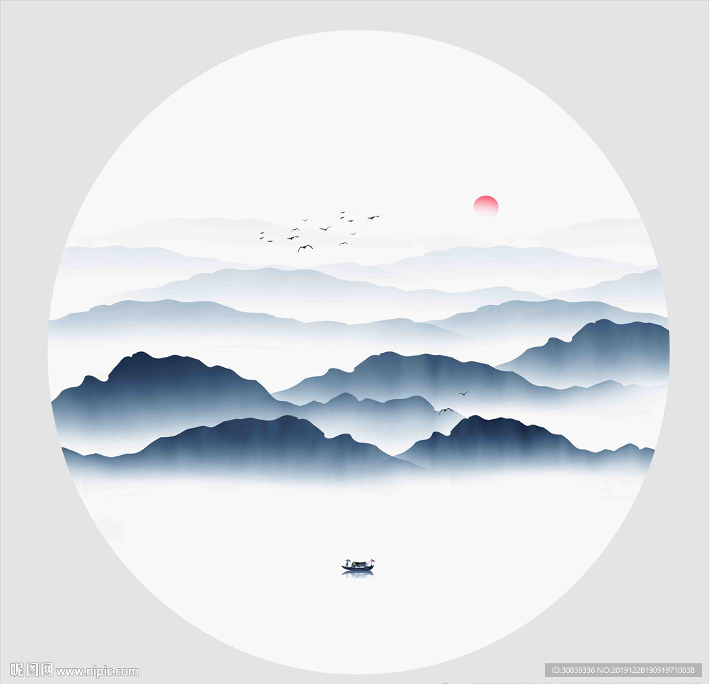 写意山水装饰画