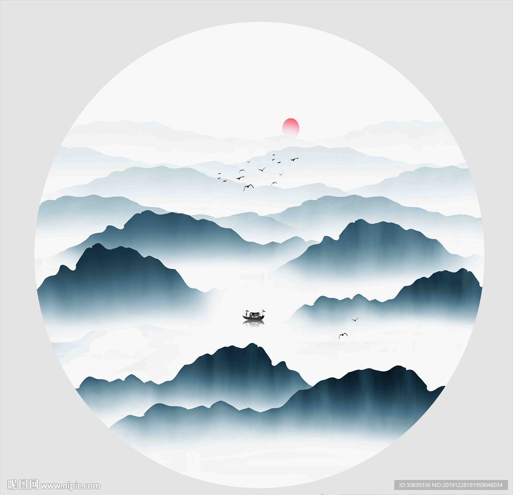 中国风水墨画