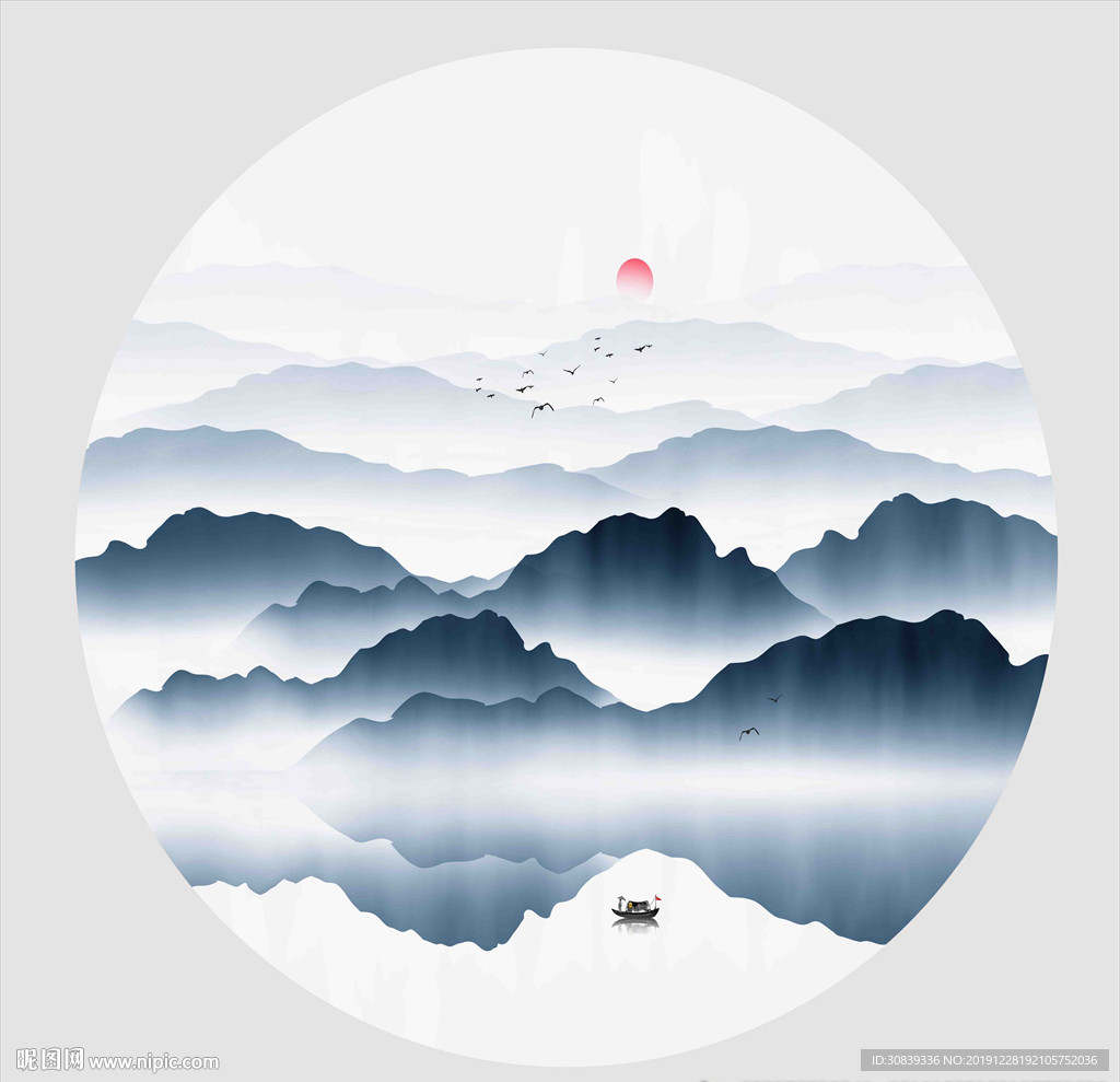 中国风山水