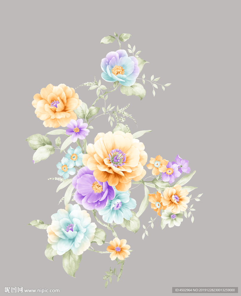 手绘花