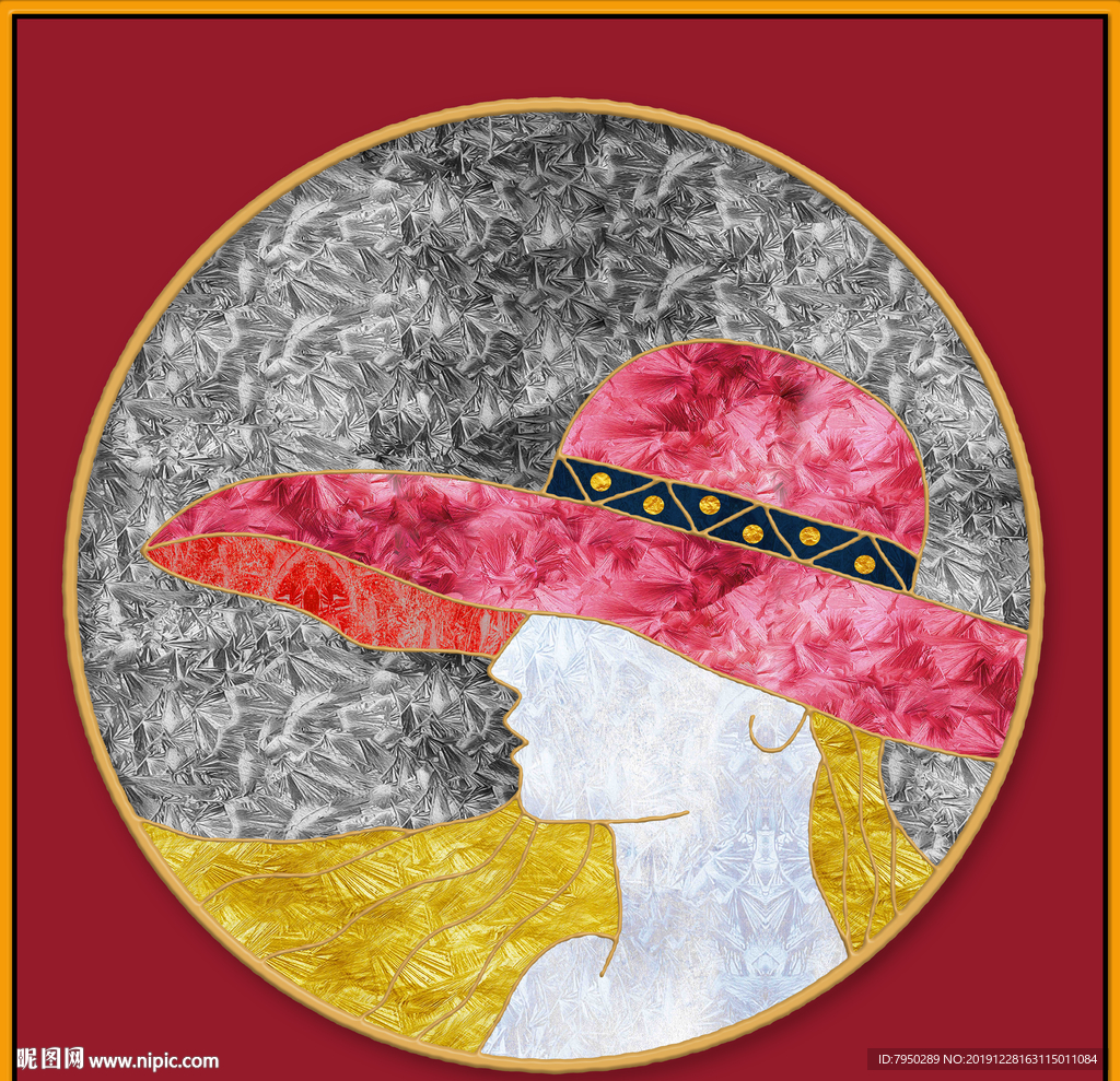 北欧珐琅彩装饰画