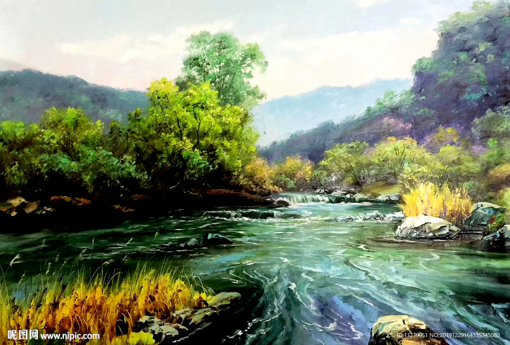 山水油画