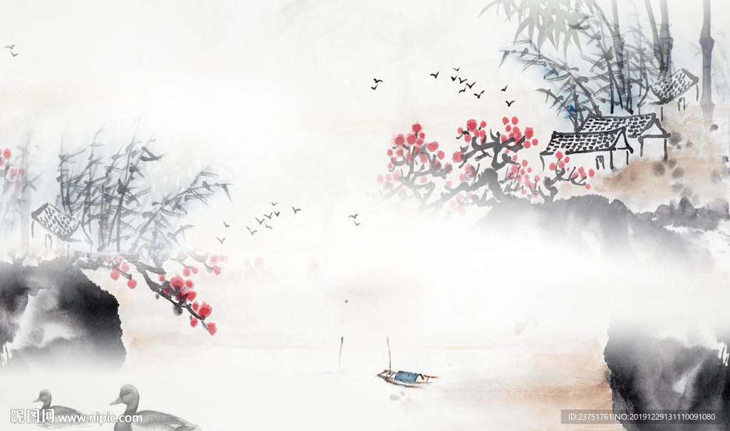水墨竹子