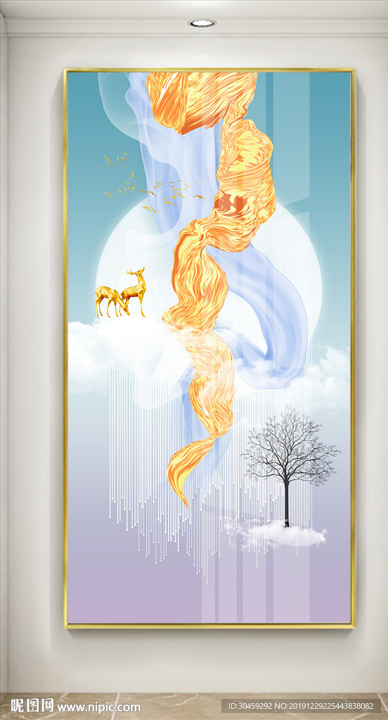 逐鹿生财装饰画