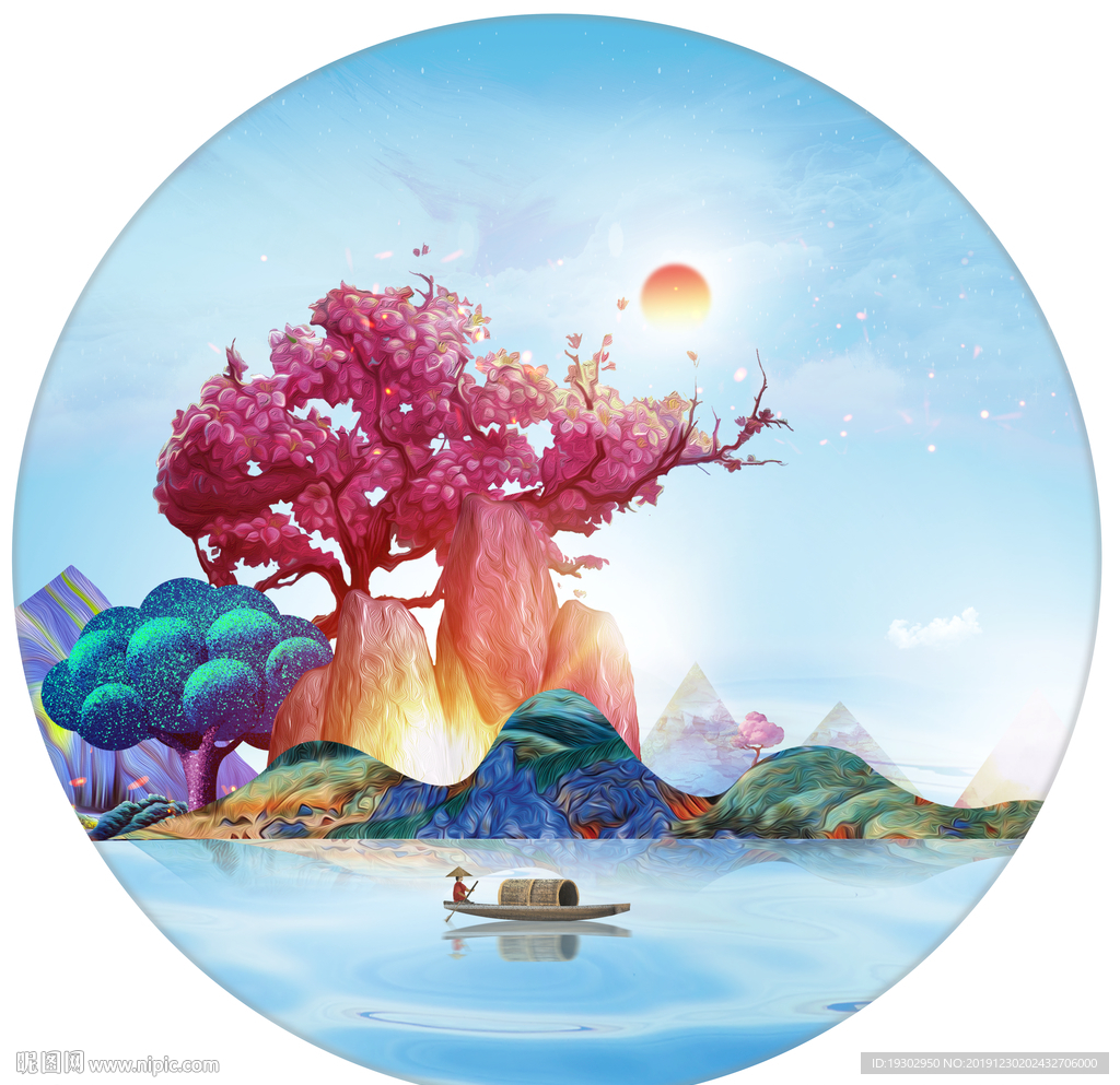 新中式山水画