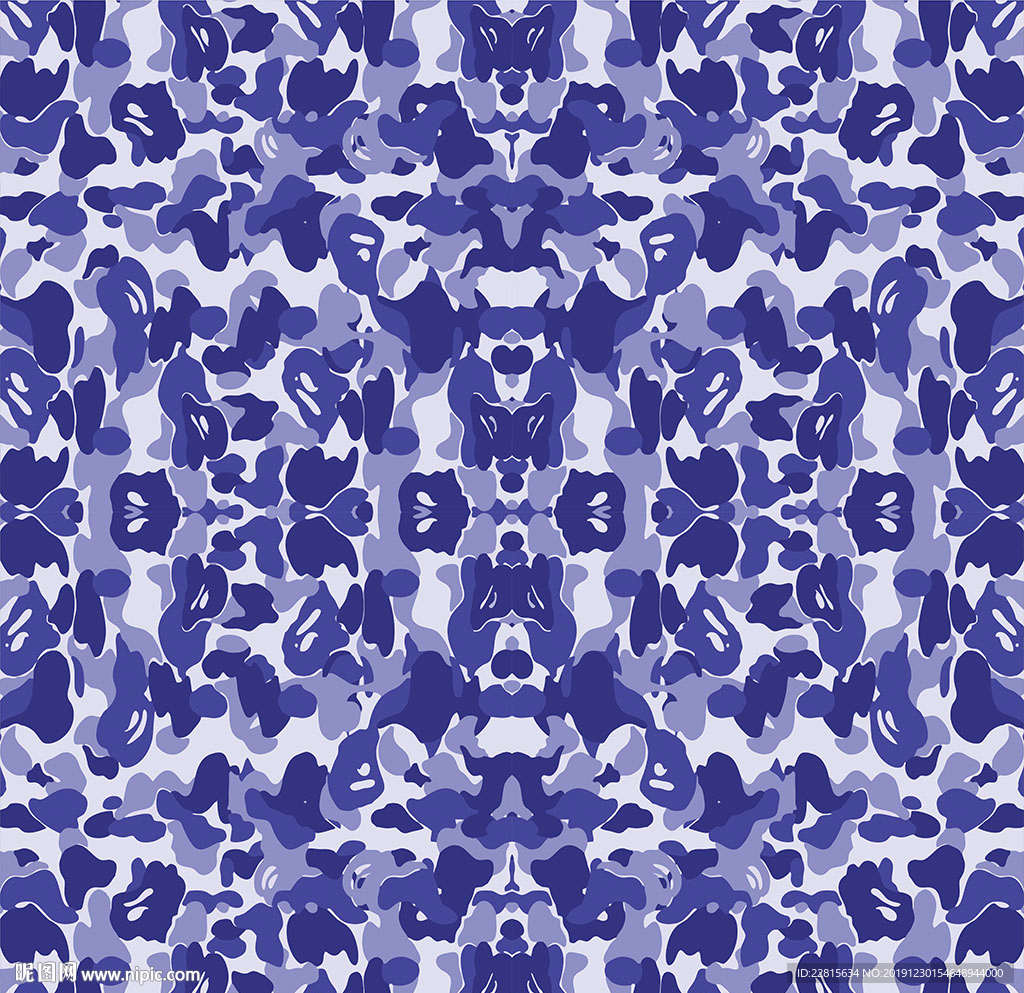 矢量数码迷彩图案纹样印花设计