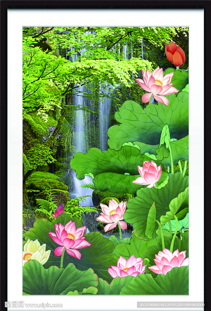 国画荷花
