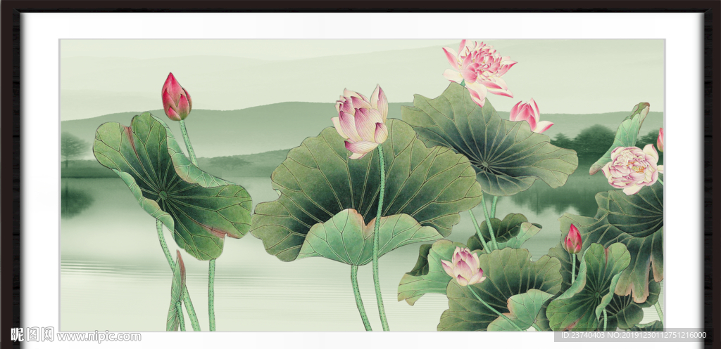 国画荷花
