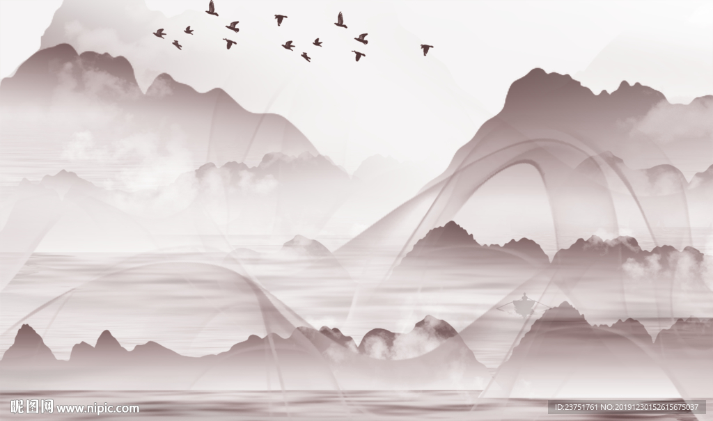 禅意水墨山水