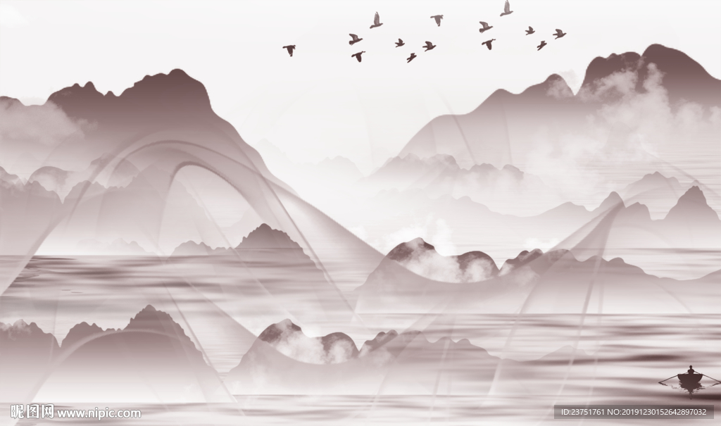 禅意水墨山水