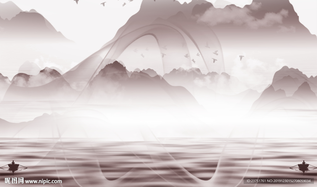禅意水墨山水