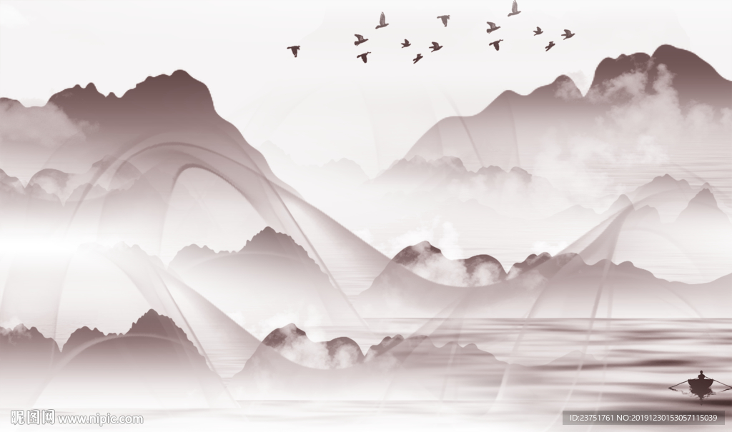 禅意水墨山水