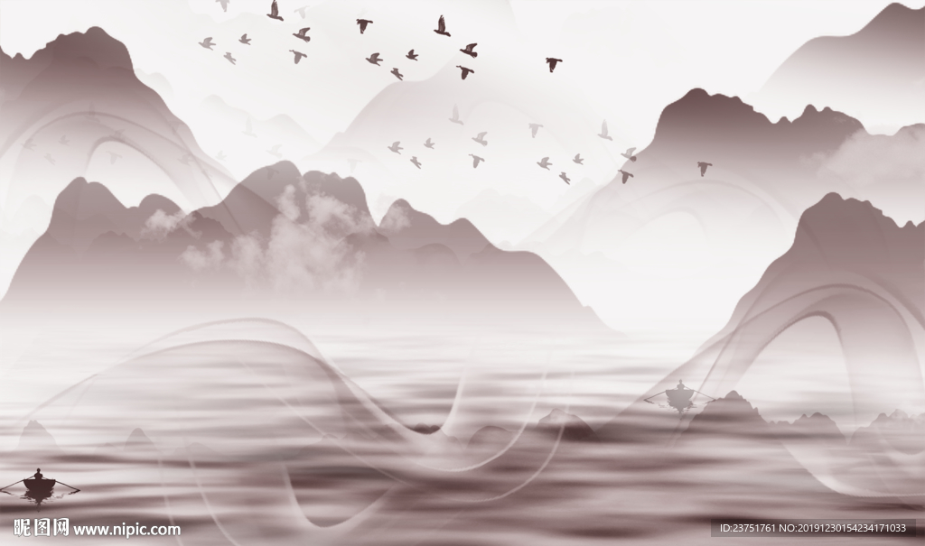 禅意水墨山水