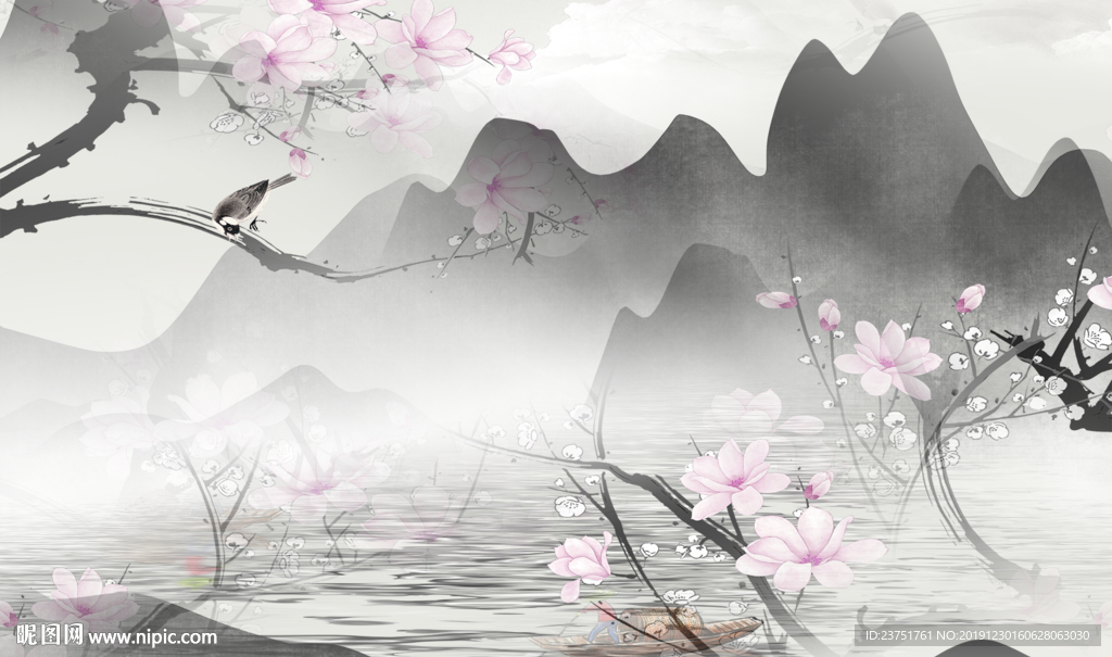 禅意水墨山水