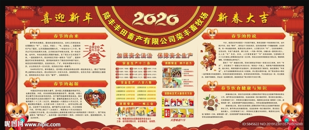 春节安全宣传栏