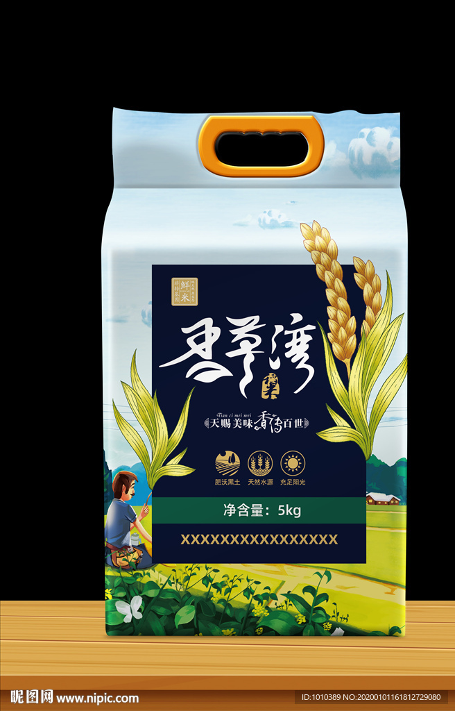 大米包装 米袋设计  真空大米