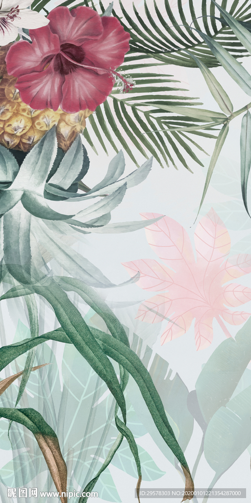 花纹新品玄关画 TIF分层