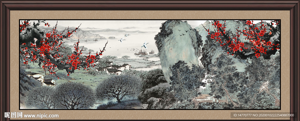 国画梅花