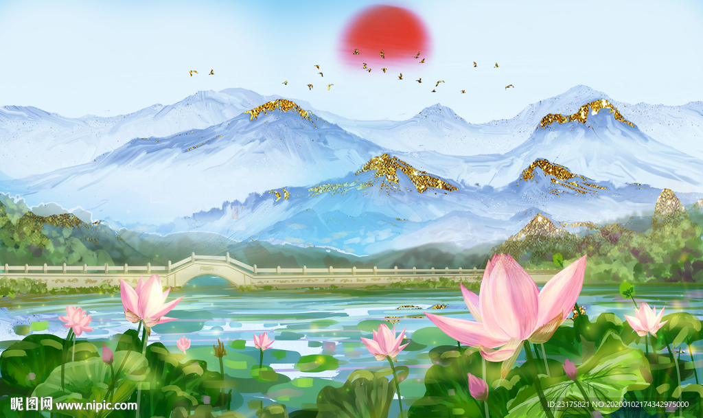 中式背景墙