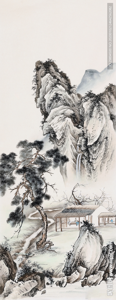 古典山水中式水墨装饰画