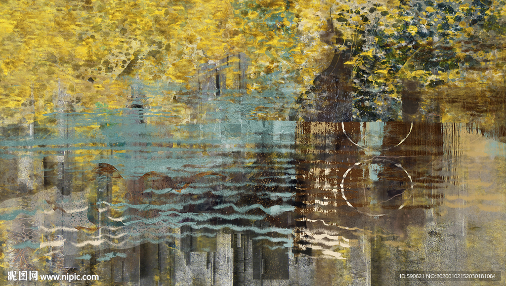 抽象油画