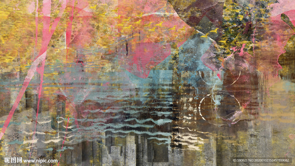 抽象油画