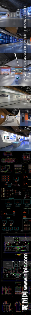 某展厅装饰 智能化CAD图纸